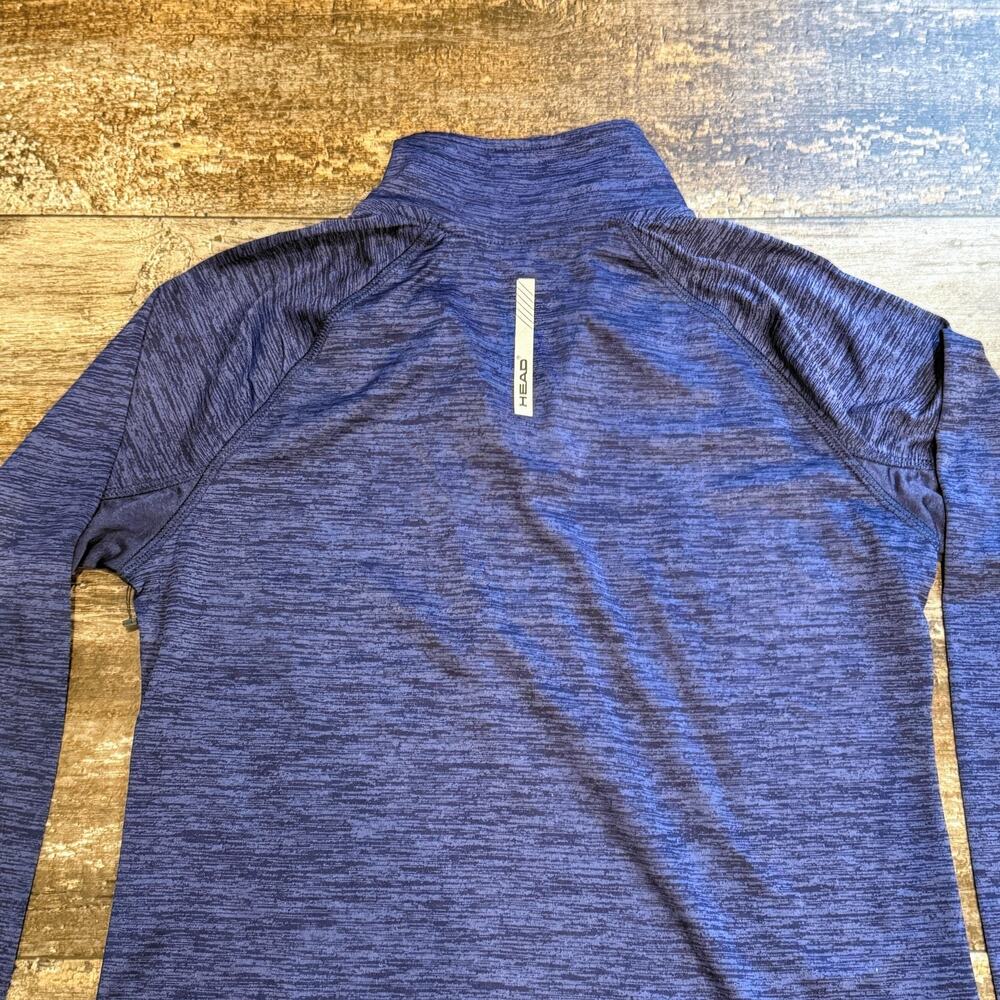 Head Pullover Womens Small Blue 1/4 Zip Long Sleeve Performance Thumbholes NEW - Picture 11 of 16